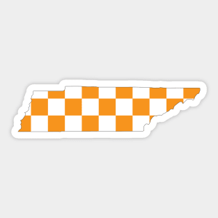 Orange Tennessee Pattern Sticker